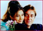 Sanjay Dutt and Urmila Matondkar in Khoobsurat