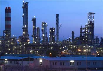 A petroleum refinery