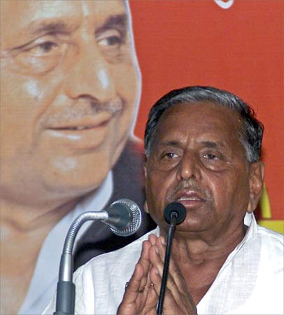 Samajwadi Party president Mulayam Singh Yadav.
