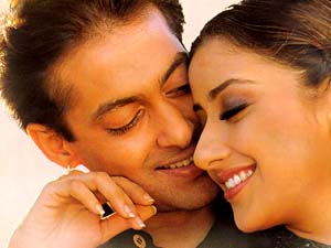 Salman Khan and Manisha Koirala in Khamoshi