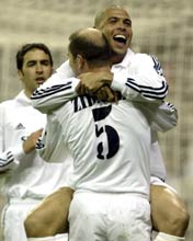 Ronaldo celebrates after scoring