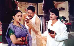 Madhuri and Ayub Khan, Mohan Joshi