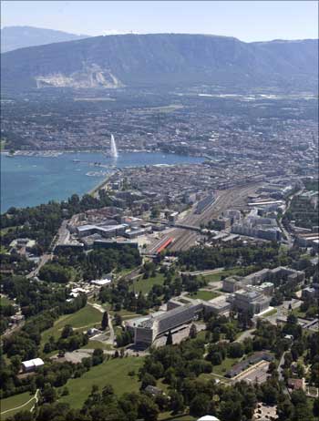 The city of Geneva, Switzerland.
